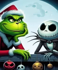 Grinch And Jack Diamond Paintings