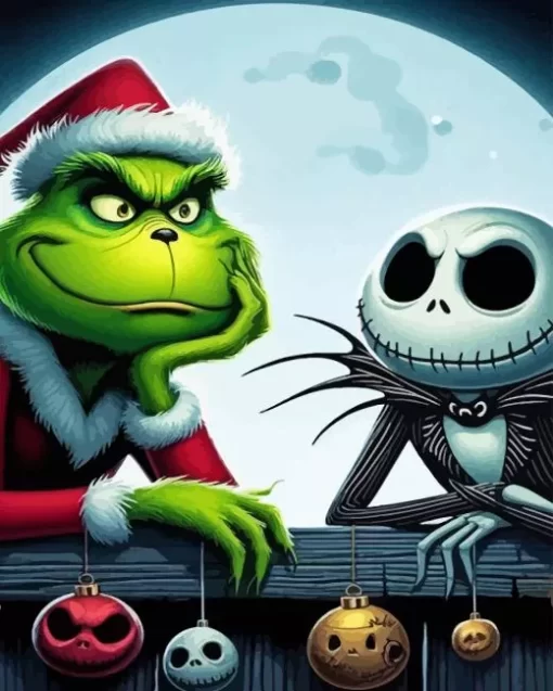 Grinch And Jack Diamond Paintings