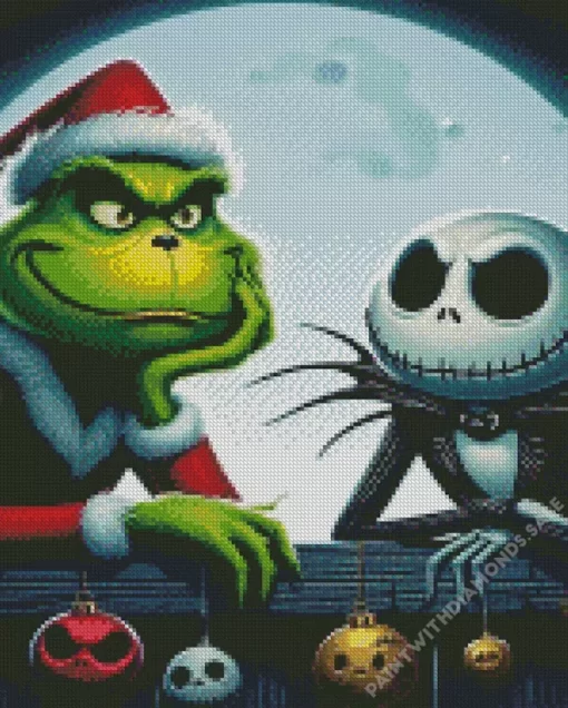 Grinch And Jack Diamond Paintings