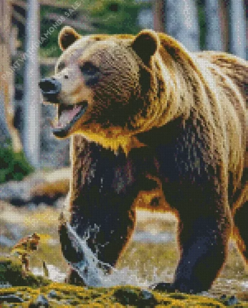 Grizzly Bear Diamond Painting