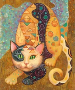 Gustav Klimt Cat Diamond Paintings