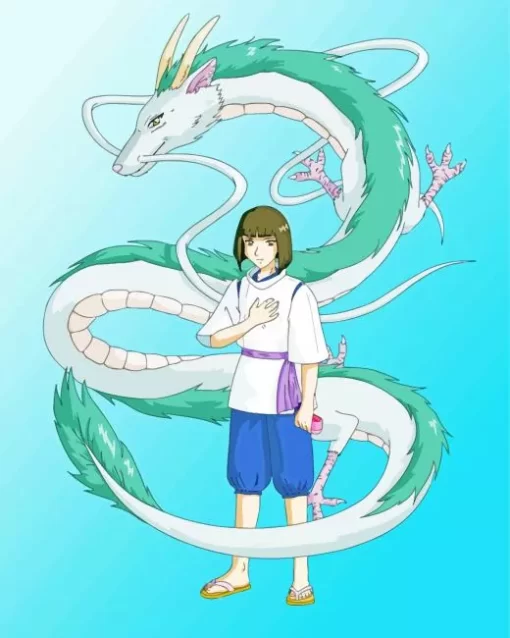 Haku And Chihiro Spirited Away Diamond Painting