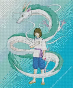 Haku And Chihiro Spirited Away Diamond Painting