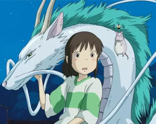 Haku Spirited Away Character Diamond Painting