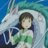 Haku Spirited Away Character Diamond Painting