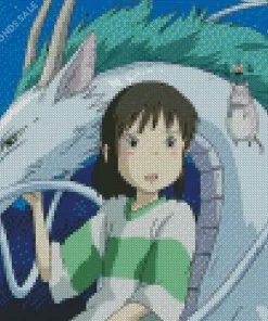 Haku Spirited Away Character Diamond Painting