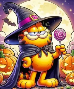 Halloween Garfield Diamond Paintings