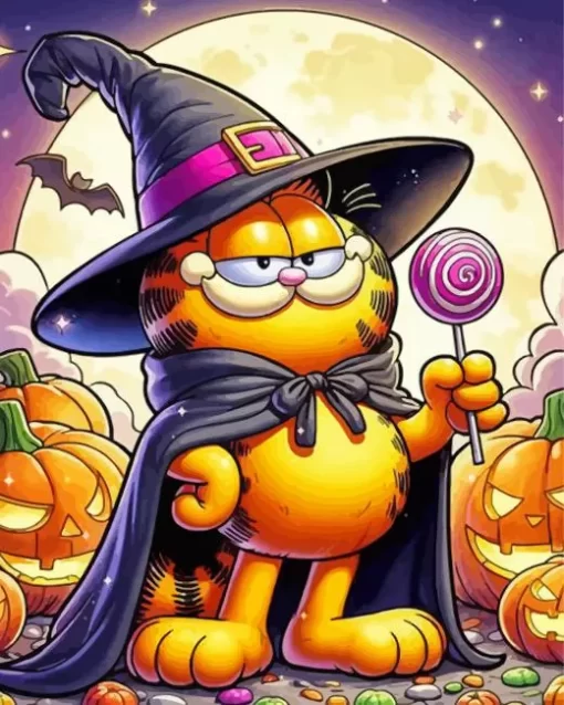 Halloween Garfield Diamond Paintings