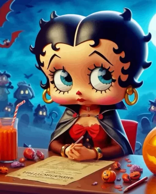 Halloween Betty Boop Diamond Paintings