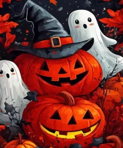 Halloween Boo Diamond Paintings