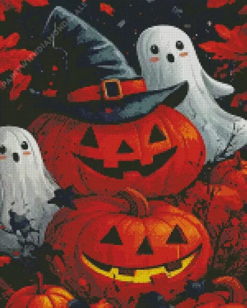 Halloween Boo Diamond Paintings