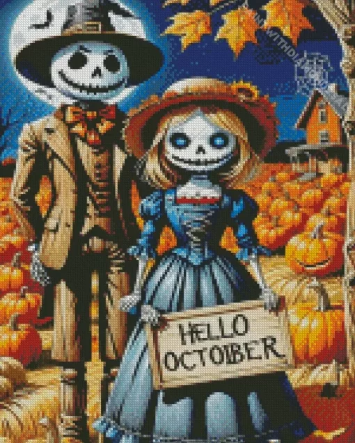 Halloween Couple Diamond Paintings