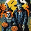 Halloween Couple Diamond Paintings