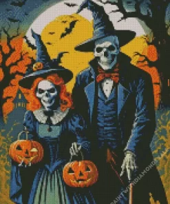 Halloween Couple Diamond Paintings