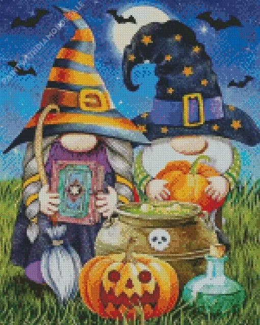 Halloween Dwarfs Diamond Paintings