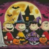 Halloween Charlie Brown And Friends Diamond Paintings