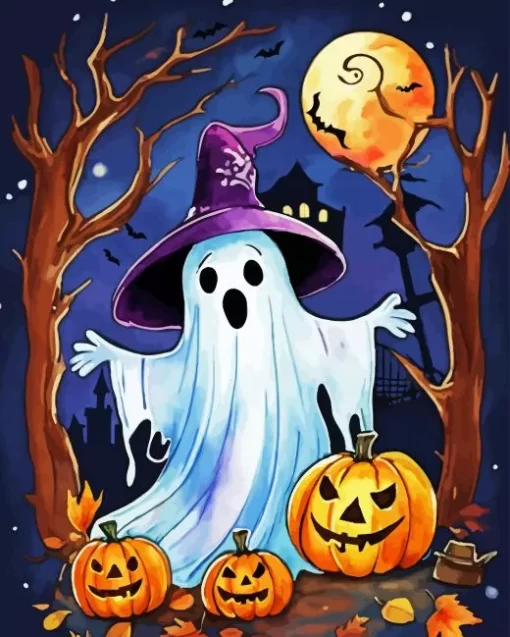 Halloween Ghost Art Diamond Paintings