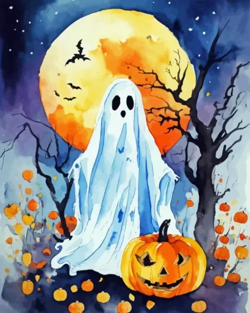 Halloween Ghost Art Diamond Paintings