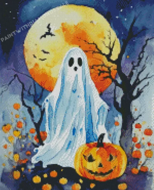 Halloween Ghost Art Diamond Paintings