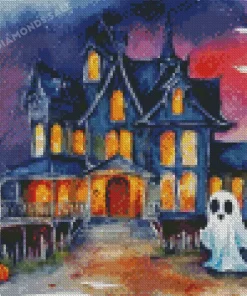 Halloween Ghost House Diamond Paintings