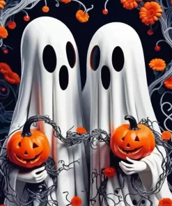 Halloween Ghosts Art Diamond Paintings