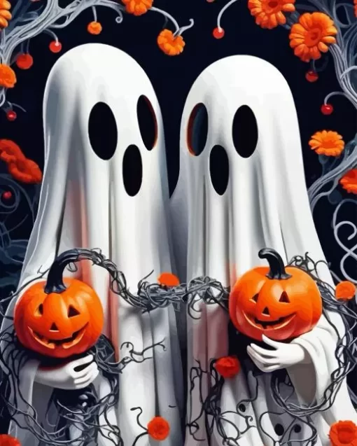 Halloween Ghosts Art Diamond Paintings