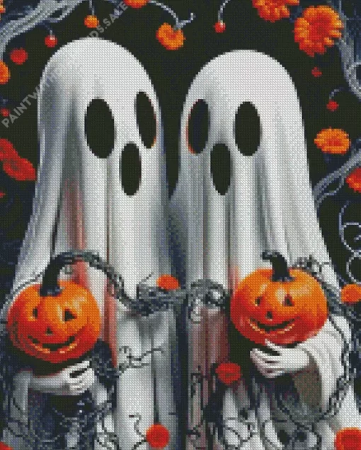 Halloween Ghosts Art Diamond Paintings