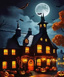 Halloween House Diamond Paintings