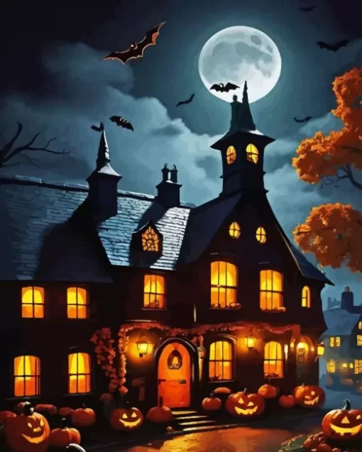 Halloween House Diamond Paintings