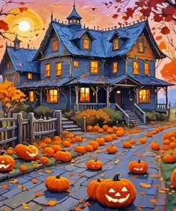 Halloween House Diamond Paintings