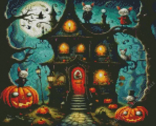 Halloween House Diamond Paintings