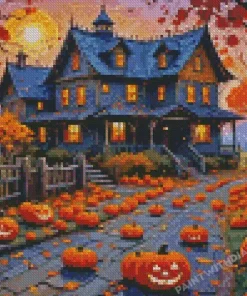 Halloween House Diamond Paintings