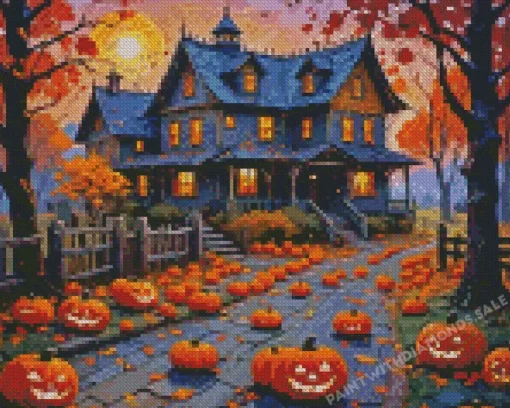 Halloween House Diamond Paintings