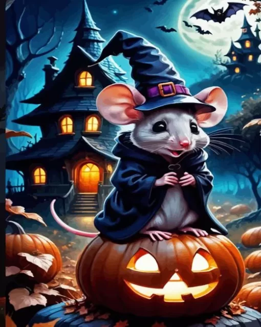 Halloween Mouse Diamond Paintings