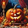 Halloween Pumpkin Art Diamond Paintings