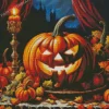 Halloween Pumpkin Art Diamond Paintings