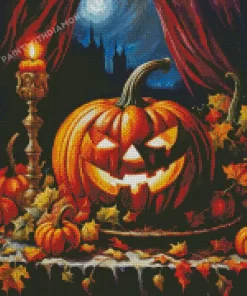 Halloween Pumpkin Art Diamond Paintings