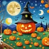 Halloween Pumpkins Diamond Paintings