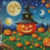 Halloween Pumpkins Diamond Paintings