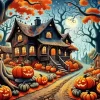 Halloween Street Diamond Paintings