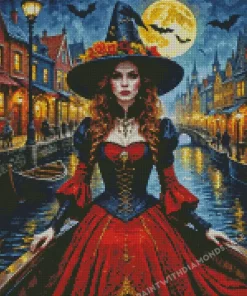 Halloween Witch Diamond Painting