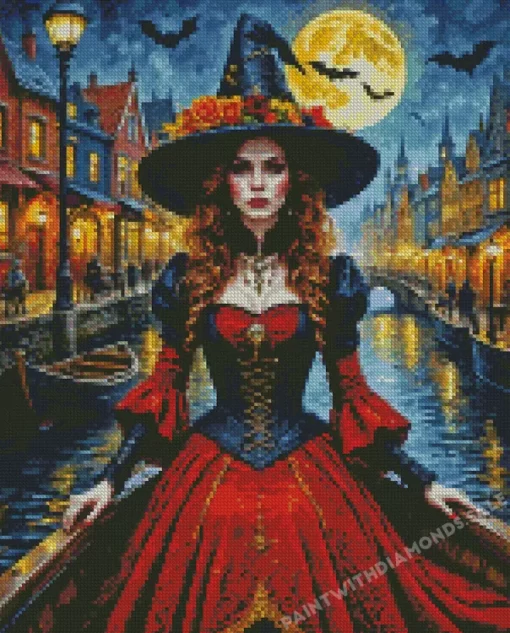 Halloween Witch Diamond Painting