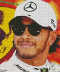 Hamilton F1 Driver Diamond Painting