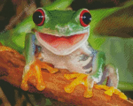 Happy Frog Diamond Painting