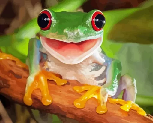 Happy Frog Diamond Painting