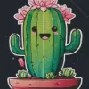 Happy Cactus Art Diamond Painting