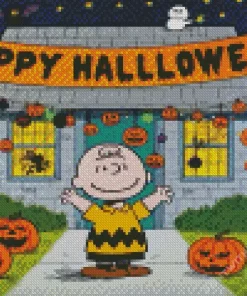 Happy Halloween Peanuts Diamond Paintings