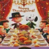 Happy Thanksgiving Snoopy Diamond Paintings