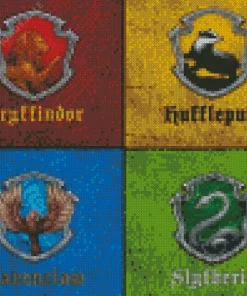 harry potter Serie houses diamond paintings