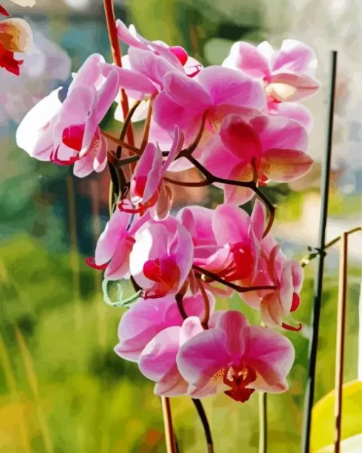 Heavenly Orchids Diamond Painting